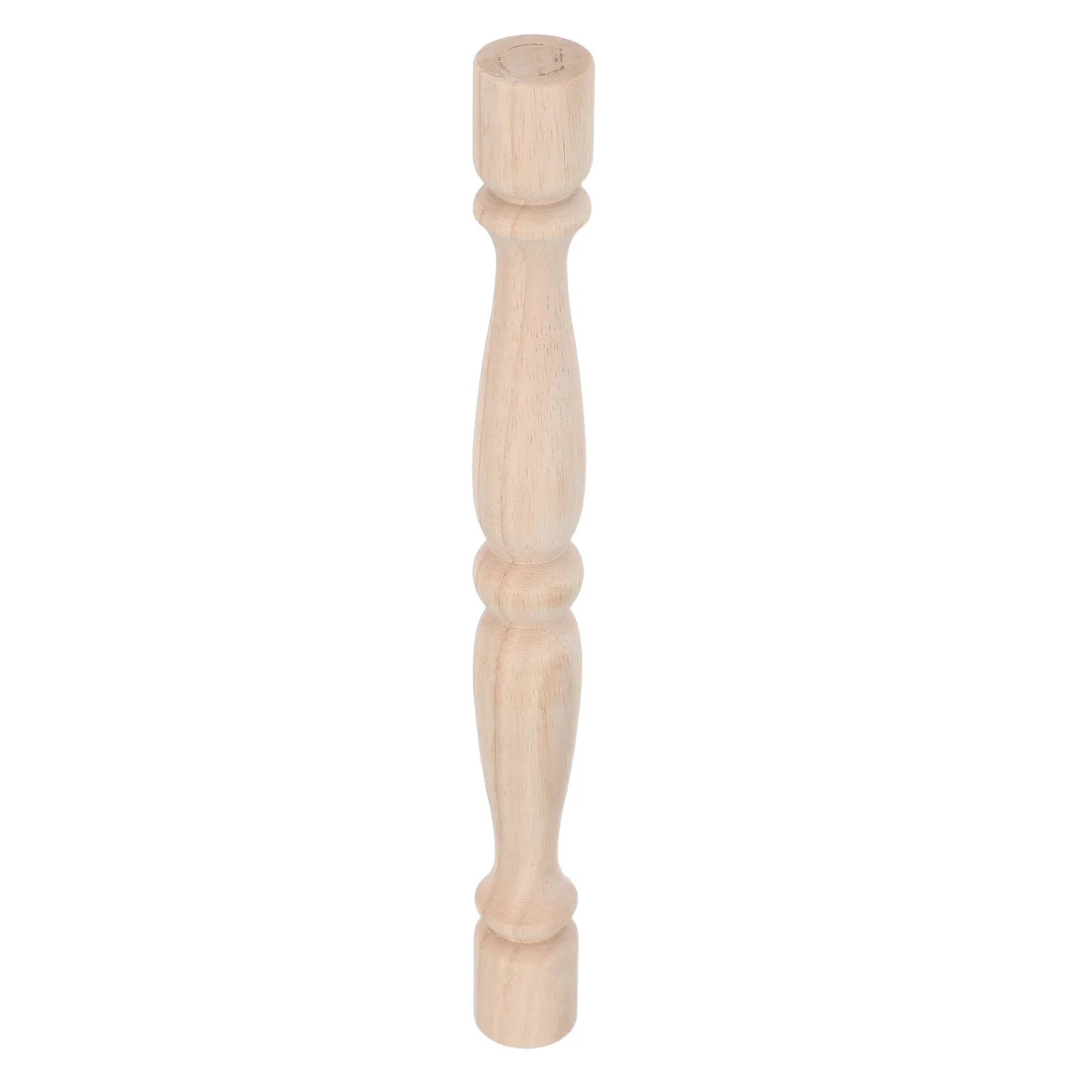 

Wooden Baluster Spindle Unfinished Craft Post DIY Furniture Woodworking Staircase Railing Cabinet Support Home Improvement