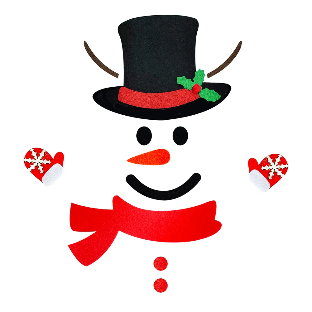 Window Decoration Felt Door Decorations Holiday Celebrations Customizable Decorations DIY Christmas Decor For Home Decoration