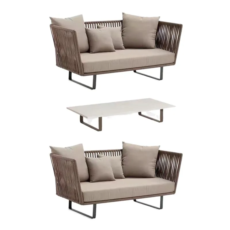 Outdoor Sofa Courtyard Balcony B & B Hotel Bar Cafe Waterproof Rattan Chair Combination