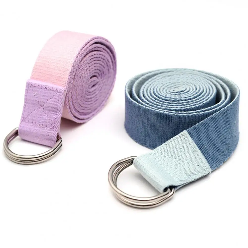 Stretch Band Non Slip High Toughness Patchwork Color Multi-functional Yoga Auxiliary Stretching Belt Yoga Exercise Accessory