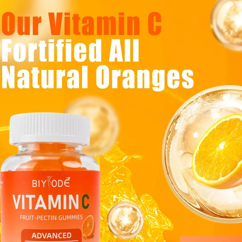 

Vitamin C gummies enhance resistance, promote nutrient absorption, protect skin health, and promote collagen synthesis