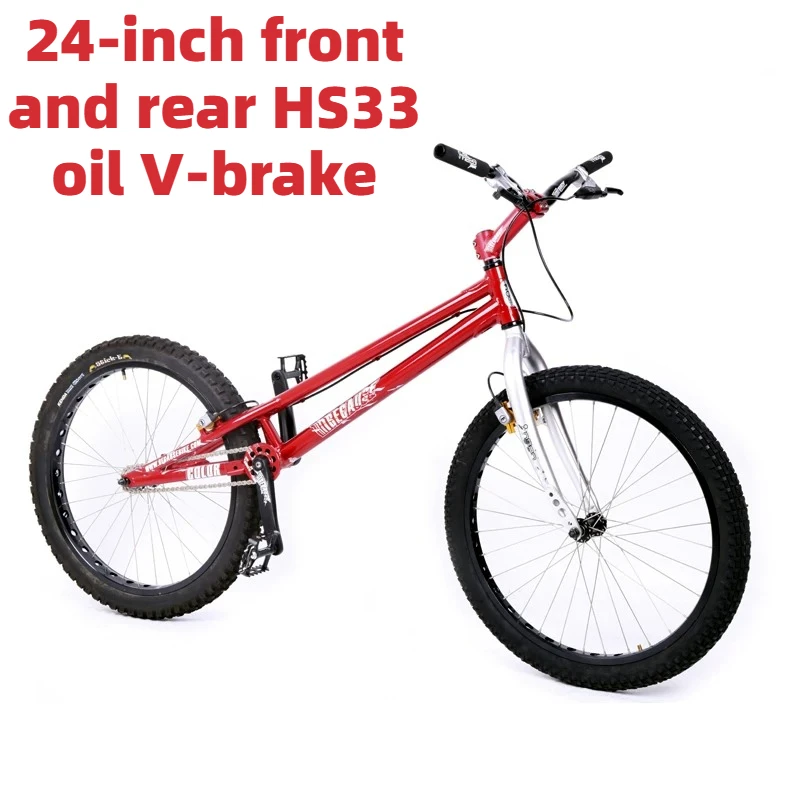 24 Inch Professional Trials Complete Bike Front & Rear HS33 Hydraulic V Brake Stunt Street Extreme Sports Climbing Bicycle