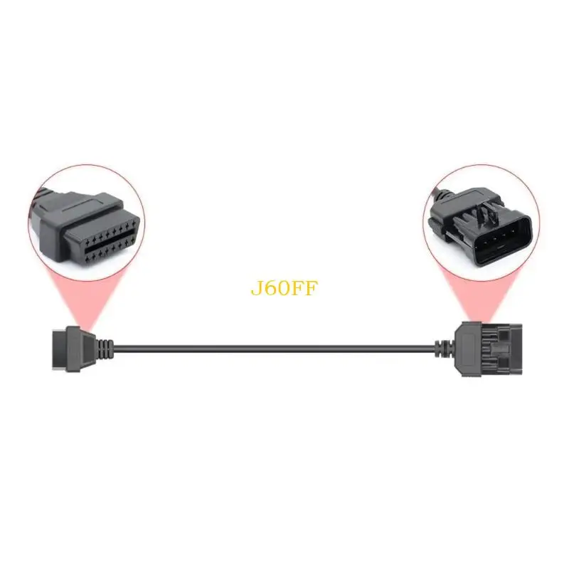 

J60F 10 -контактный кабель OBD для транспортных средств Easy Plugs и Play Installation Quick Diagnostics