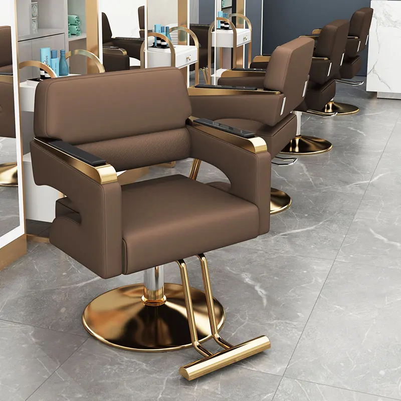 

Modern Luxury Barber Chairs Beauty Simple Premium Style Salon Chairs Unique Design Silla De Barbería Profesional Salon Furniture