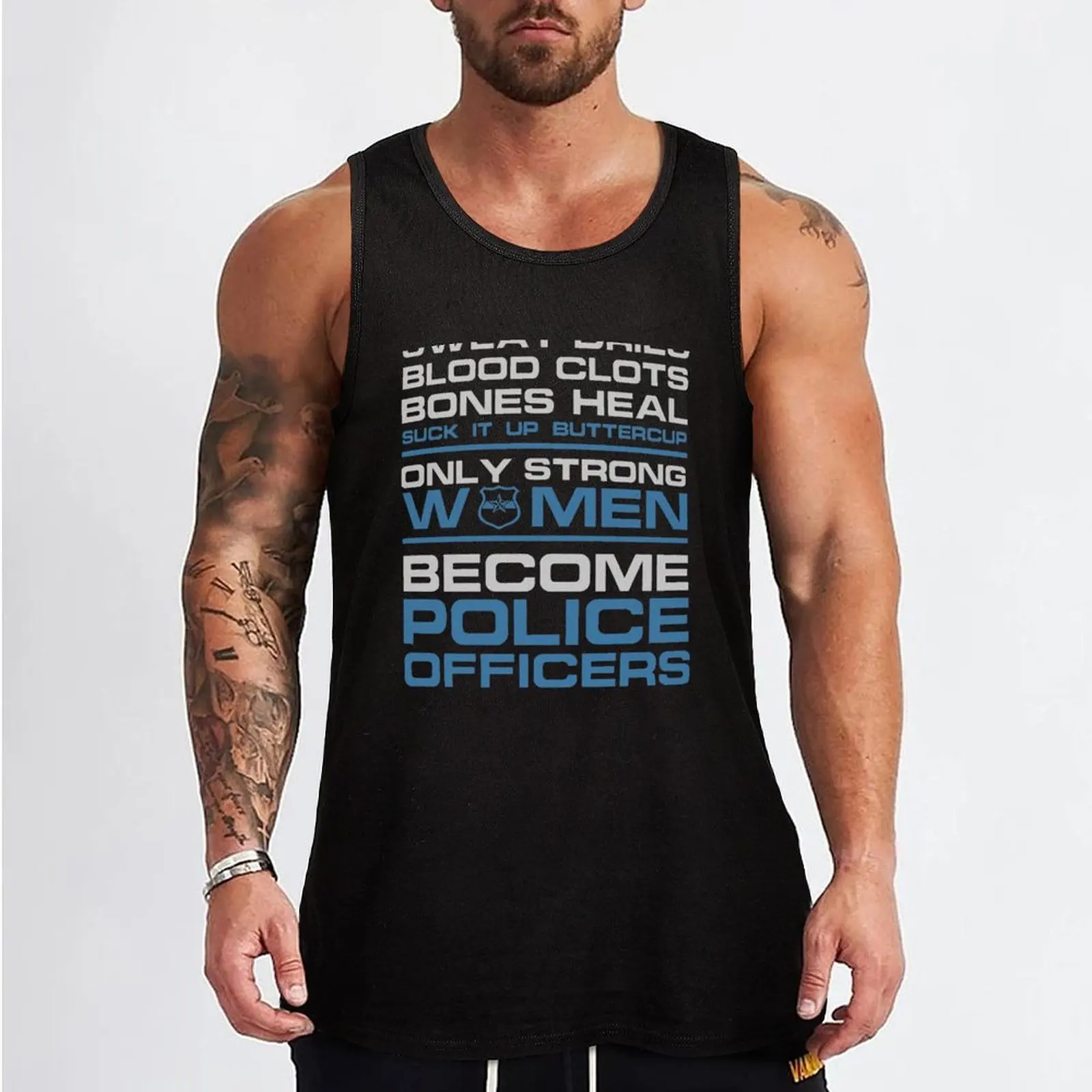 police officer boyfriend police officer k9 police officer wife Tank Top men clothing t-shirt gym man