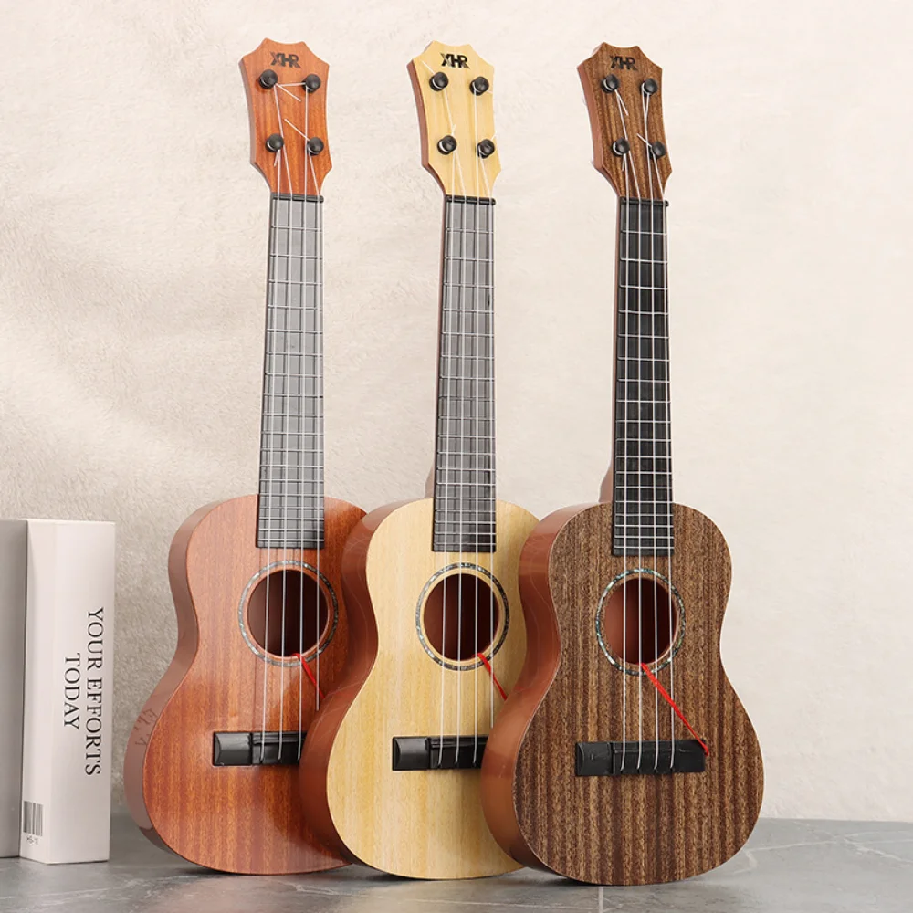 Ukulele à 4 cordes, jouet musical, jouets existants, bouton réglable, simulation, durable, classique