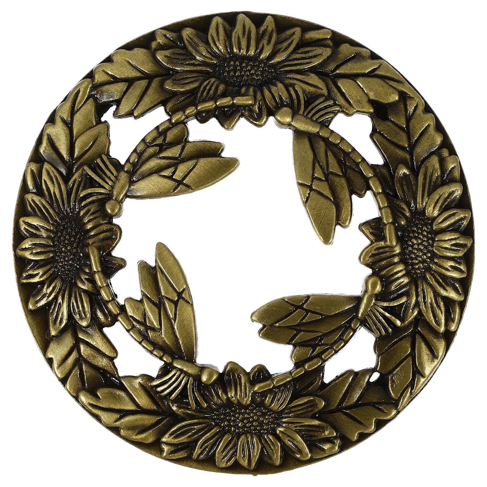 

Hollow Aroma Cover Zinc Alloy Metal Retro Design Windproof Moisture-Proof Shade for Aromatherapy