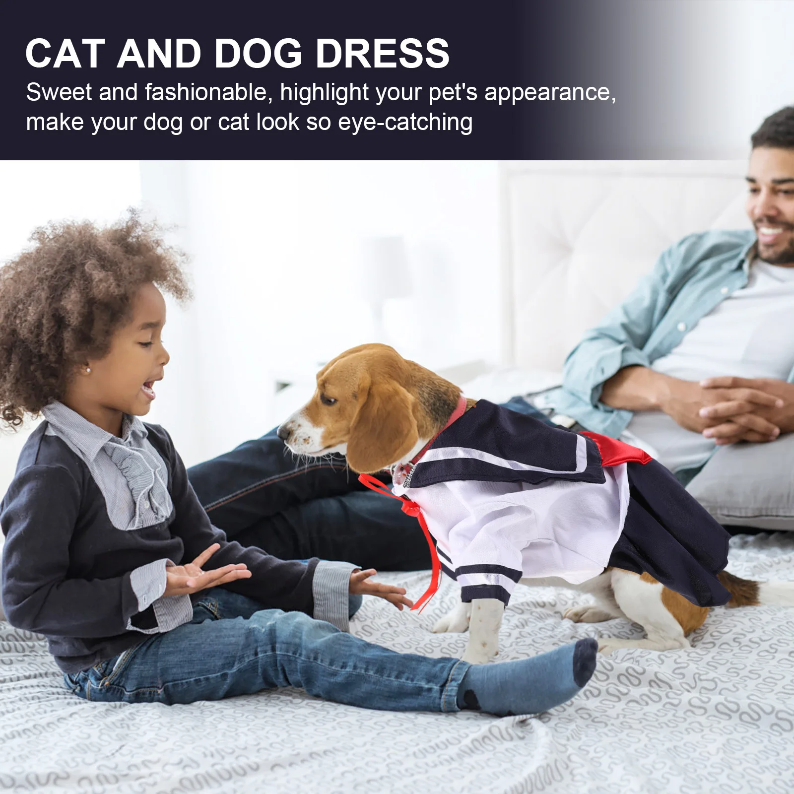 

1Pcs Pet Clothes Small Dog Cat Skirt Breathable Outfit Stylish Puppy Apparel Everyday Wear Small Dog Cat Skirt