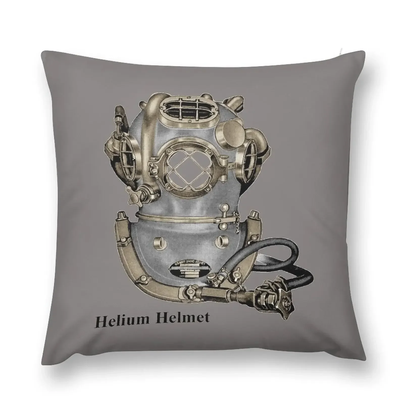 

Vintage Mark V Helium Diving Helmet URM Throw Pillow Cushion Cover Rectangular Cushion Cover Pillow Cover pillow