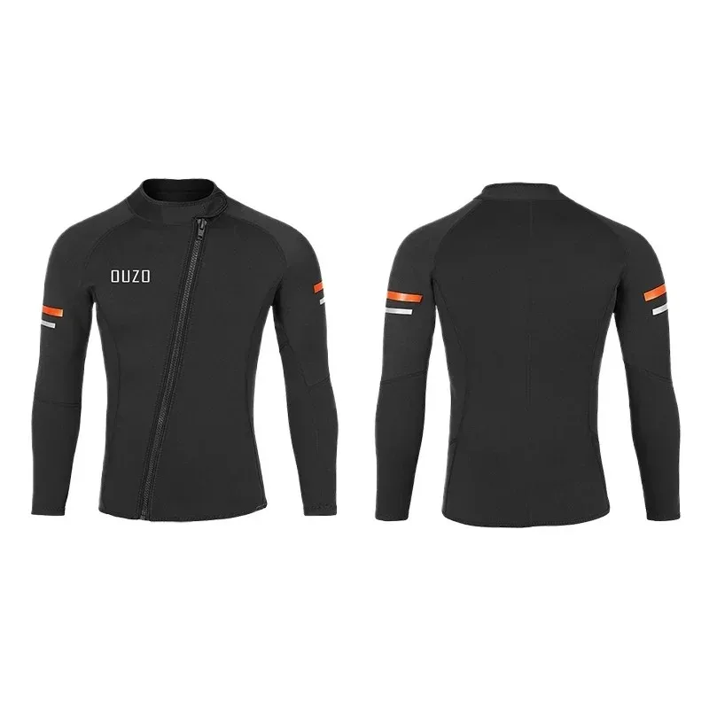 Men 1.5mm Neoprene Wetsuit  Diving Jacket Split Top Long Sleeve Snorkeling Surfing Suit Spearfishing Scuba Warm Diving Wetsuit