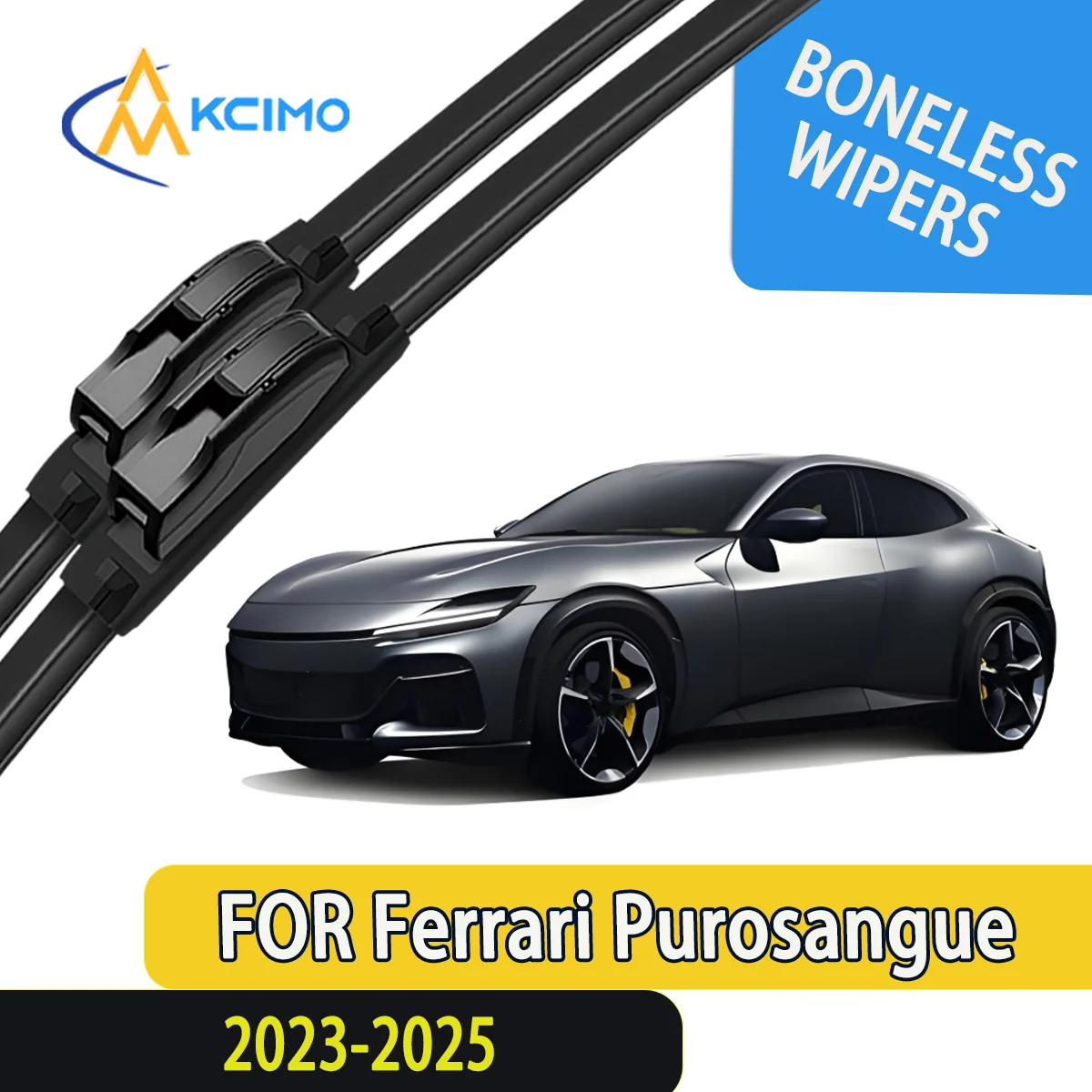 

2pcs Quality Windscreen Silent Black Car Rain Brush Suitable for Ferrari Purosangue F175 2023-2025 Front Windshield Accessories