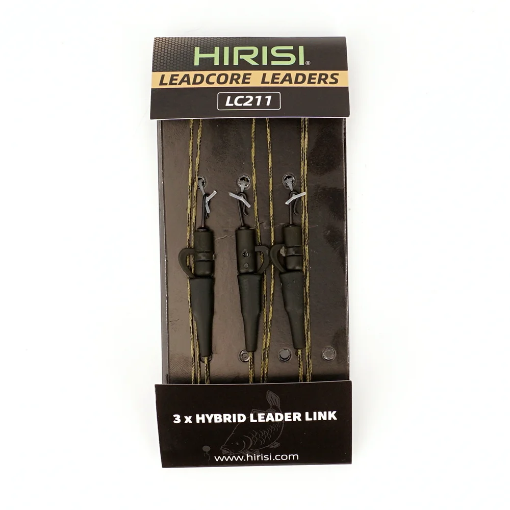 Hirisi 6er-Pack 45lb geflochtene Lead-Core-Schnur, vorgebundene Helikopter-Chod-Hair-Rig mit Bleiklippe und Wirbel, vorgefertigtes Karpfen-Rig, Terminal Tackle – Detail 7