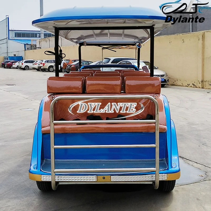 CE Approved 4 Wheel Sightseeing Vintage Classic Car Adult Utility Vehicle Club Car 72V Lithium Battery Antique Sightseeing Cart