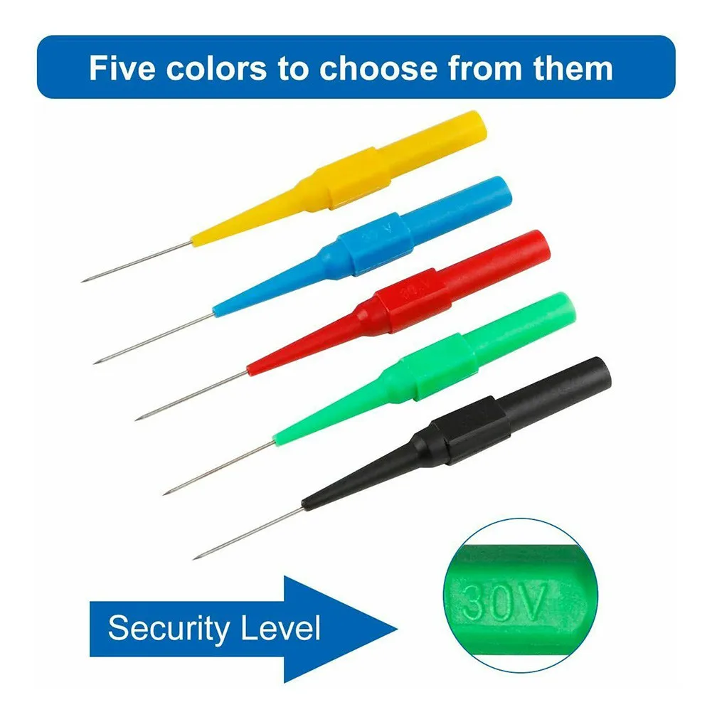 30pcs Back Probe Test Set with For Alligator Clips for Multimeter Use in Automotive Marine Electrical and HVAC For Testing