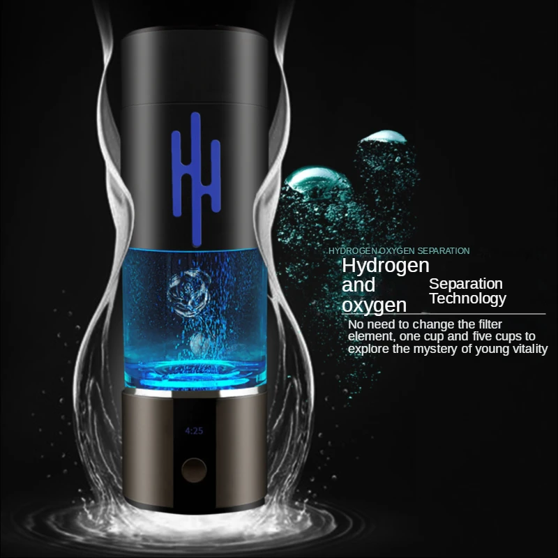 Generador de agua de hidrógeno 6000 PPB SPE/PEM, antioxidante ORP, fabricante de hidrógeno Nano H2, ventilador DuPont, botella de agua de hidrógeno