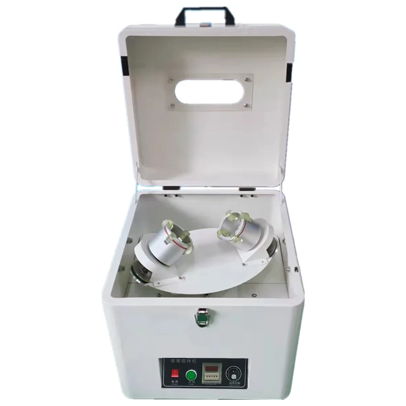 

WJ-1350 Automatic mixer adjustable speed vacuum defoaming mixer smt pulp mixing recuperator