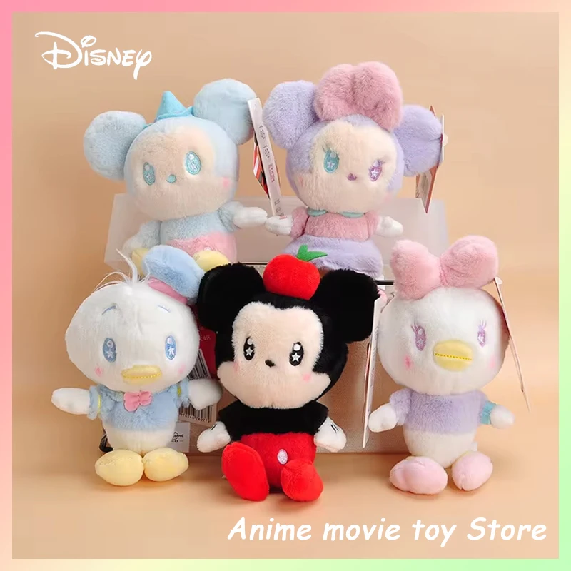 Genuine Disney Mickey Mouse Dream Series Plush Doll Toys Keychain Chic Fashion Backpack Pendant Hang Decorations Kids Gifts