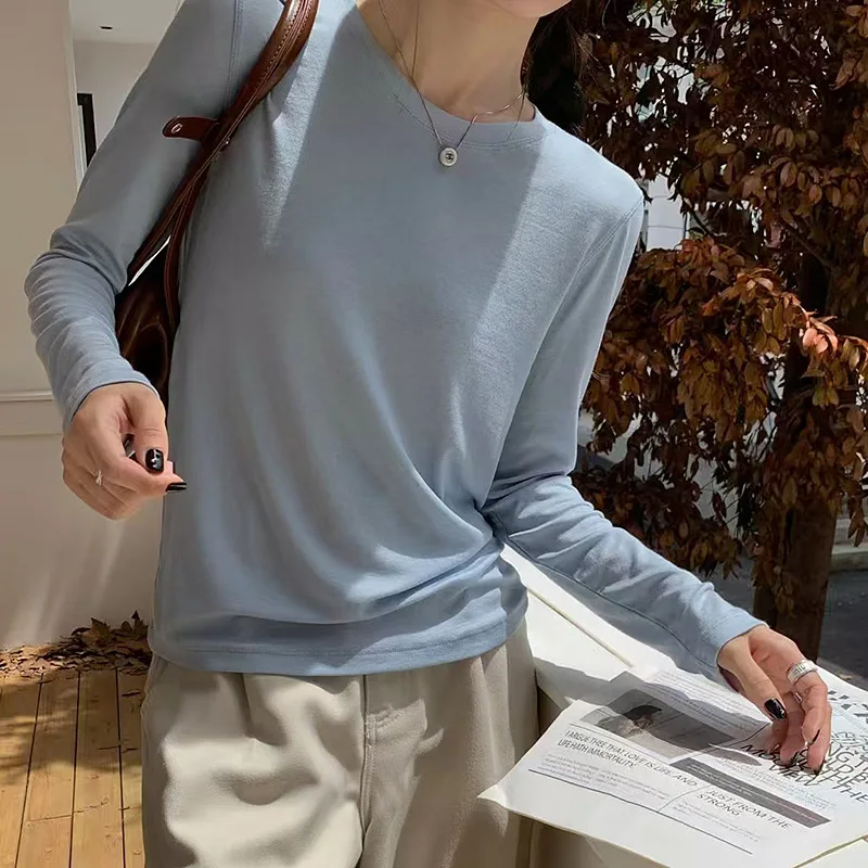 Premium Wool Base Sweater for Women, 2026 Autumn and Winter Collection, Korean Commuter Soft and Versatile Long Sleeved Top