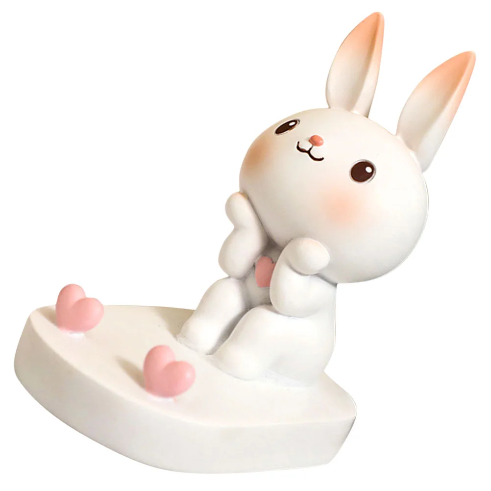 

Rabbit Phone Holder Cute Cellphone Office Stand Smartphone Dock for Desk Tabletop Rack Ornament Household