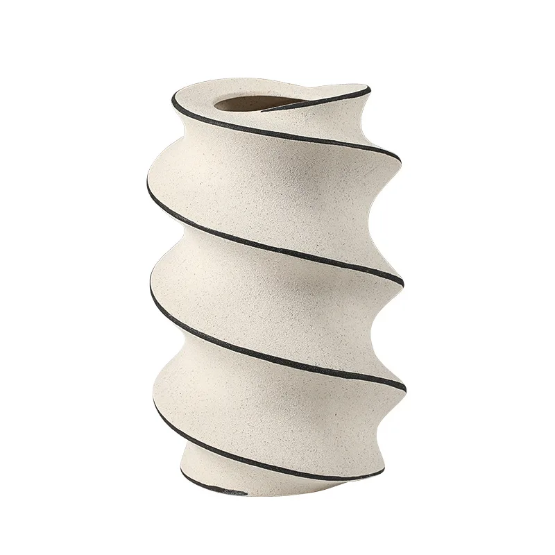 

sabi abstract art hand-painted ceramic rotating vase sales office vil******ing table decoration ca***et creative ornament