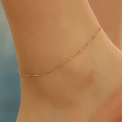 Kinitial Exquisite and fashionable laser plated anklet, a beautiful special style anklet for her anniversary gift