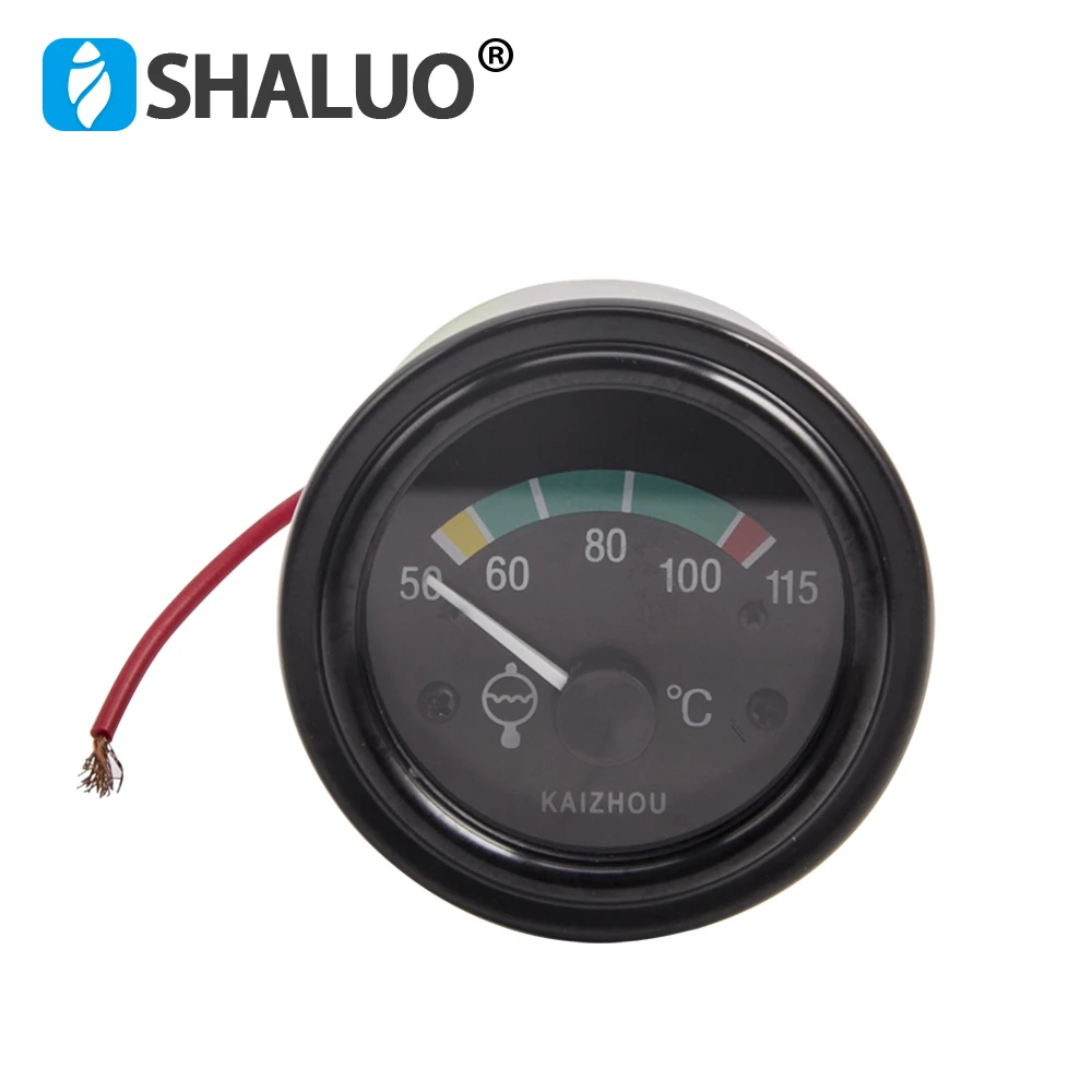 55MM 12v 24v Diesel Engine Water Temperature Gauge Meter With Backlight  Generator Parts Accessories