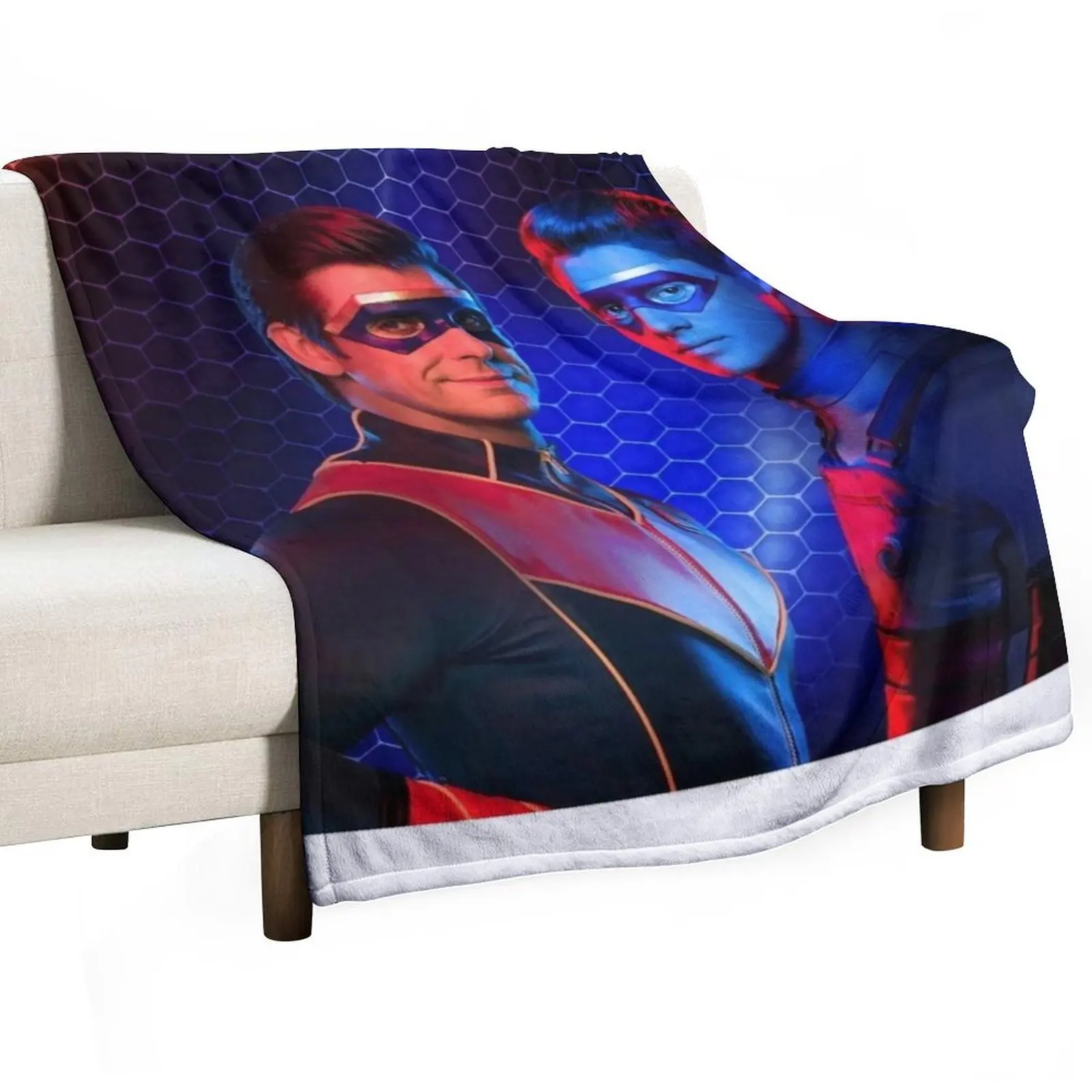 

Captain man and kid danger Throw Blanket wednesday Loose Summer Beddings Blankets