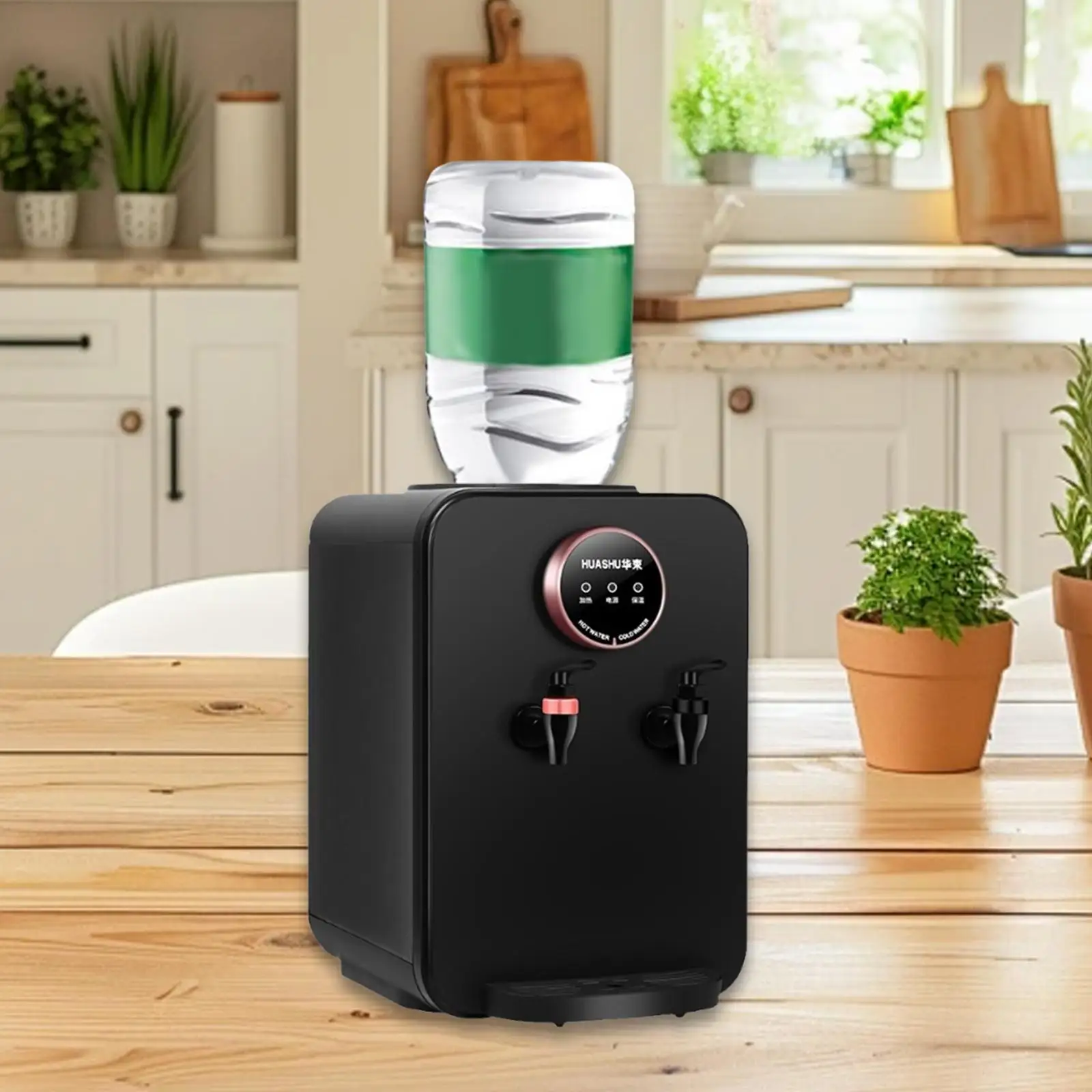 موزع مياه سطح المكتب خفيف الوزن 3 إعدادات لدرجة حرارة الباردة والساخنة والغرفة للمطبخ والمكتب والحفلات #1