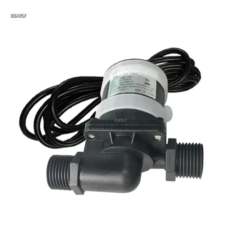 DC 12V JT-750D Water Pump Brushless Motor Pump 1/2'' 5/8'' Thread Max 7M 900L/H Ultra-quiet Car Washing Gardon Using Pump