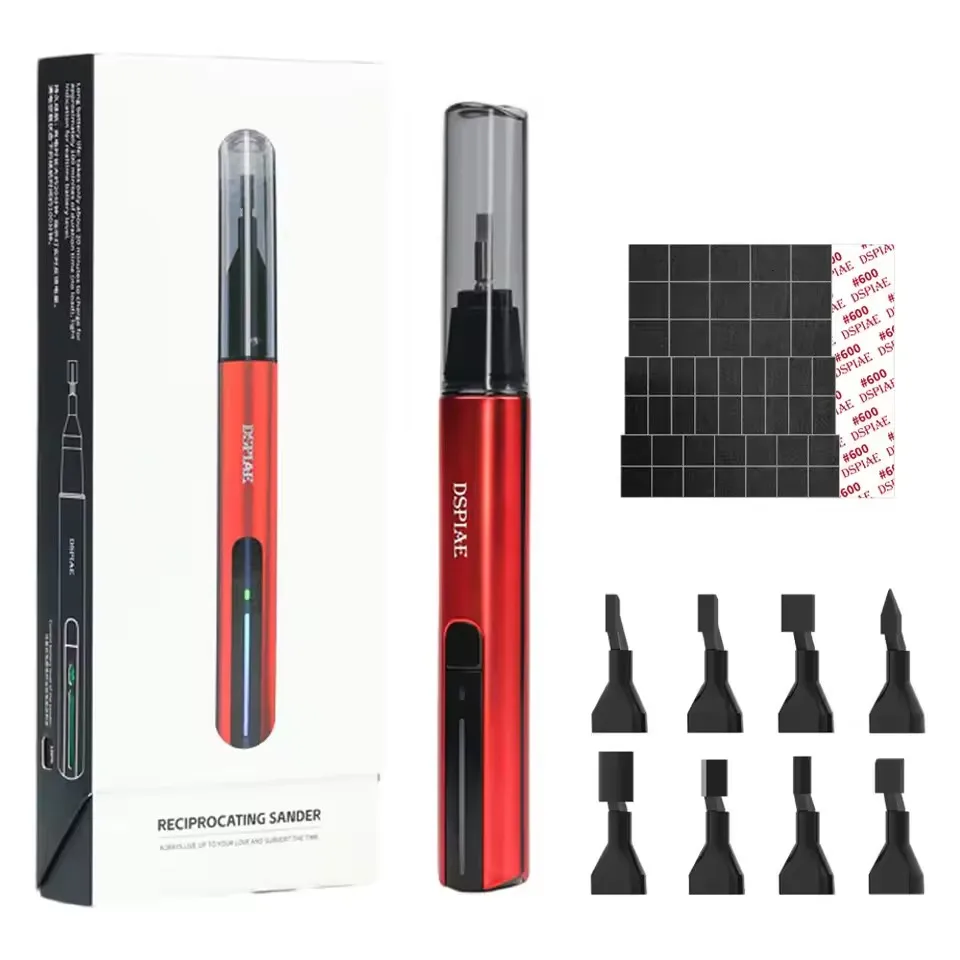 

DSPIAE ES-A Reciprocating Sander DIY Electric USB Charge Grinding Pen Plastic Model Sanding Heads Sandpaper Military Craft Tools