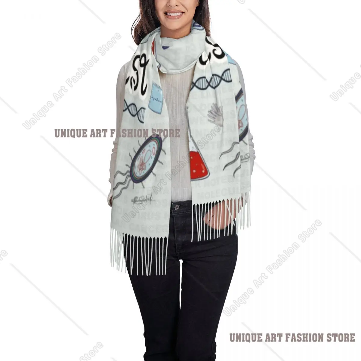 Custom Printed I Am A Scientist Scarf Women Men Winter Warm Scarves Science Physics Chemistry Biology Shawl Wrap