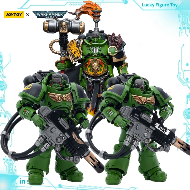 

【In Stock】JOYTOY 1/18 Action Figure Warhammer 40K Salamanders Captain Adrax Agatone Eradicators Sergeant Bragar Model Toys
