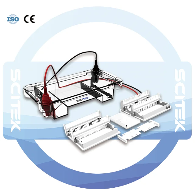 800ml Buffer Horizontal Electrophoresis Tank Real-time Blue Light Monitoring Device