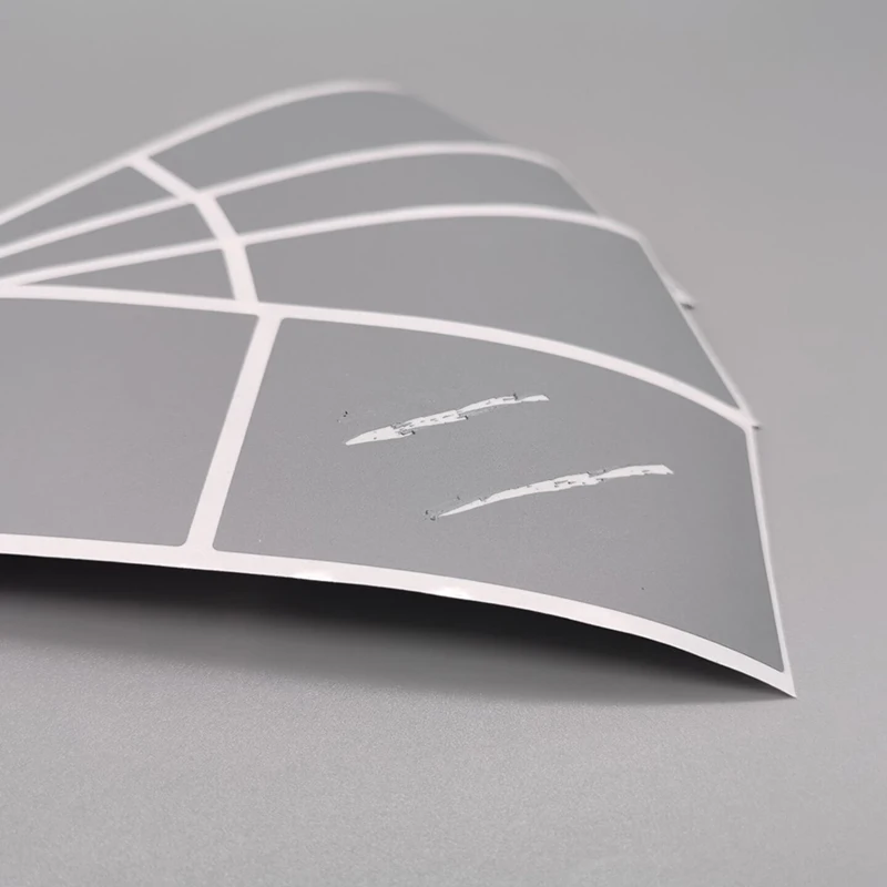 500pcs Scratch Off Sticker 41x72mm Gray Quadrate Color Blank For Postcard Cover Stationery Message Wedding Game Sticker