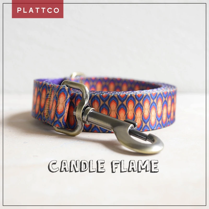 PLATTCO Retailing Personalized Particular Dog Leash Candle Flame Creative Style Dog Collars And Leashes 5 Sizes PDL373