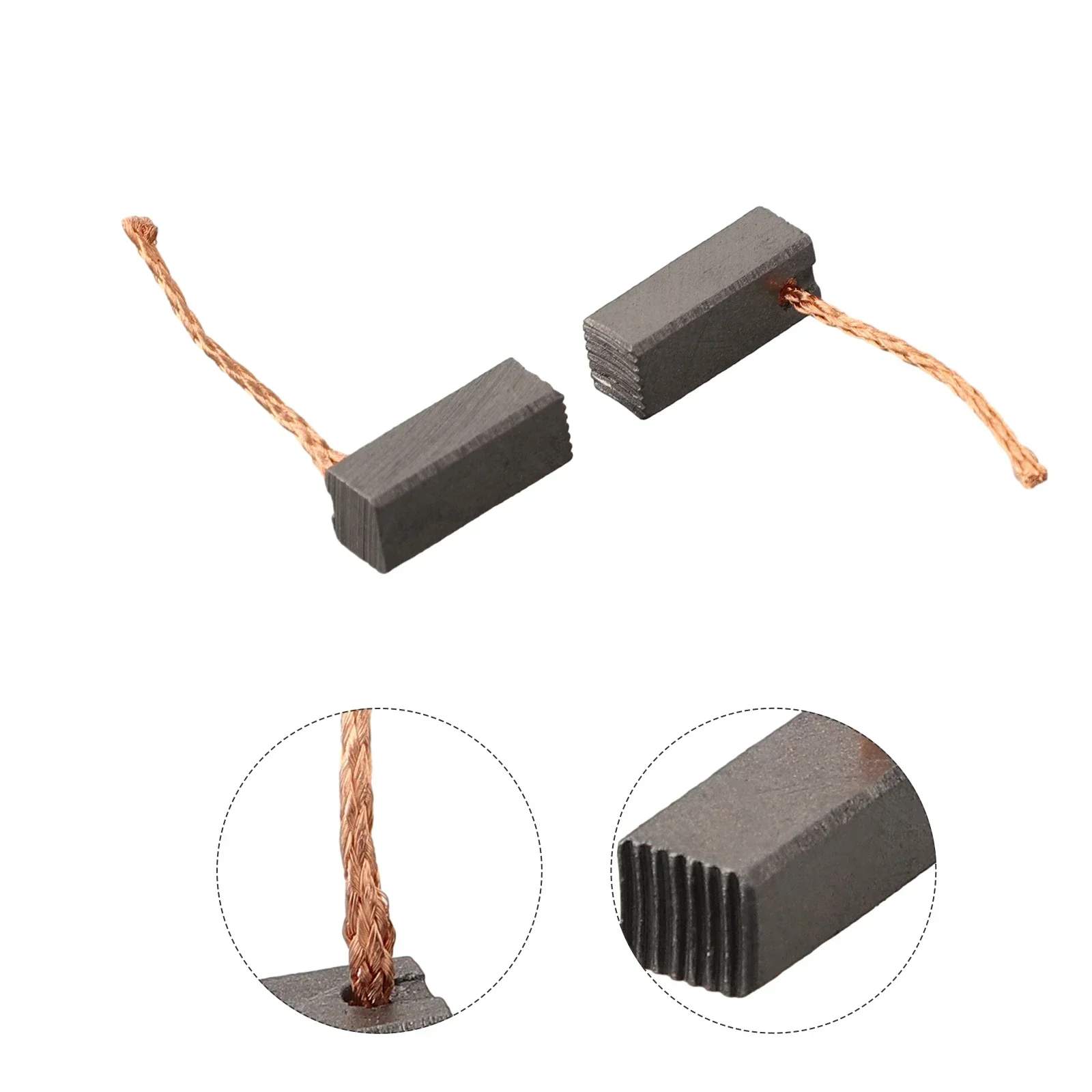 Hot Sale Carbon Brush Tools Replacement Reversing Properties 1 Pair Black Kit Mechanical Strength Alternatives