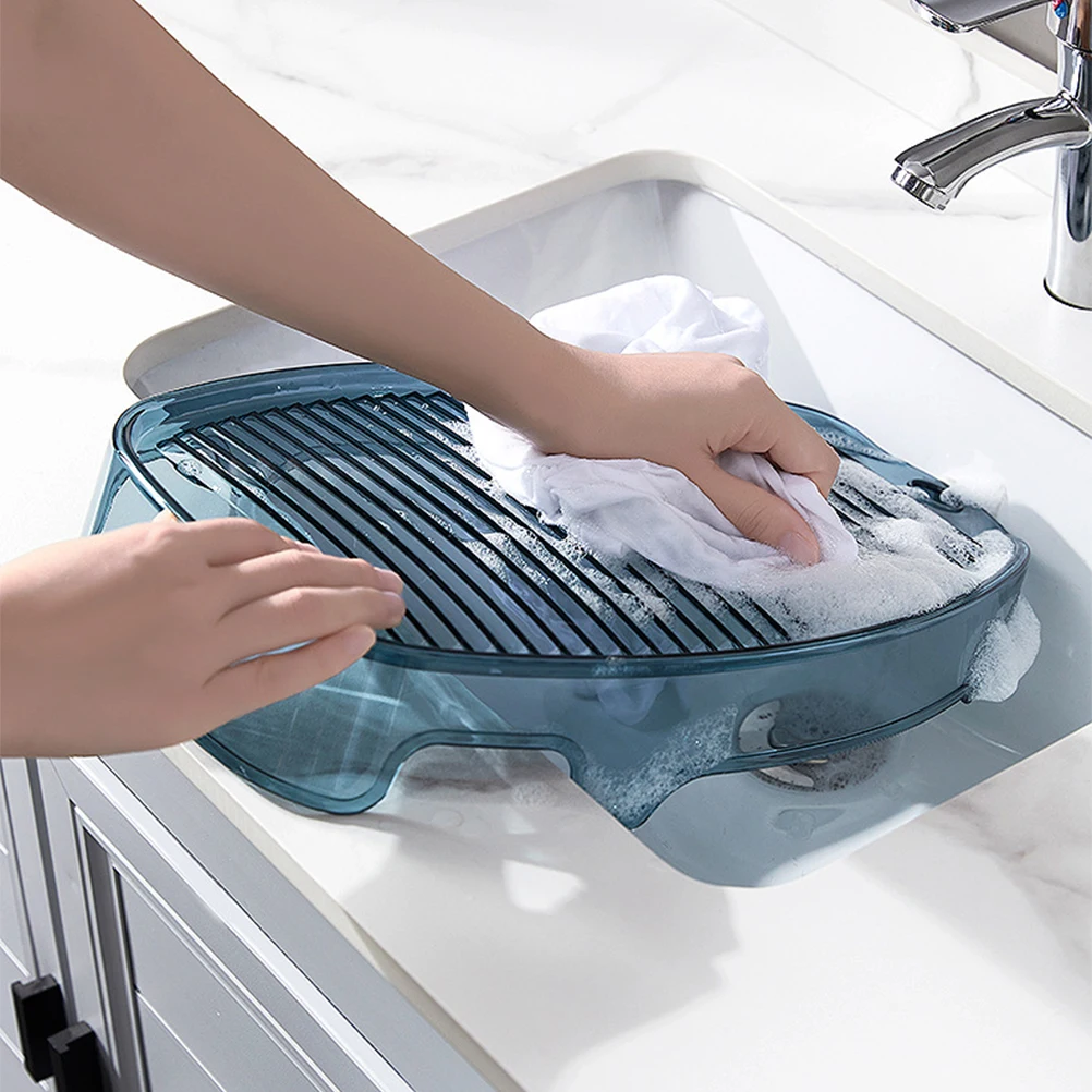 

Mini Laundry Board Plastic Baby Washboard Non slip Design Dormitory Cleaning Supplies Water Saving Energy Efficient Travel