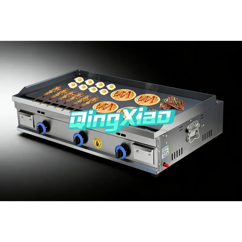 Stainless Steel Commercial Household Flat Top Gas Frying Grilling Machine Factory Direct Sale Customizable CE Certified In Stock