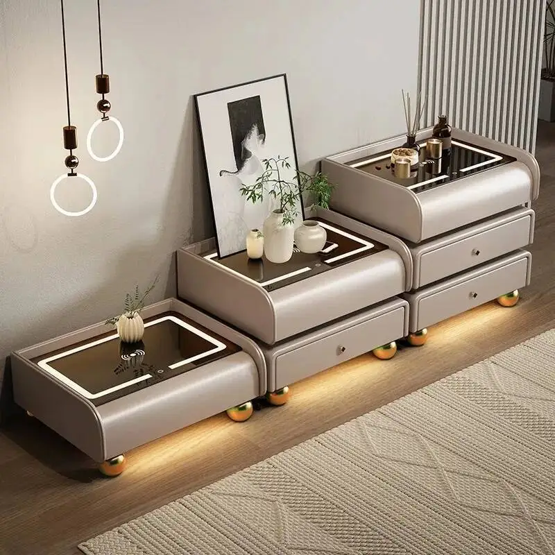 

Wooden Nightstands Organiser European Brown Modern Organizer Unique Nightstands Bedroom Storage Table De Chevet Home Furniture