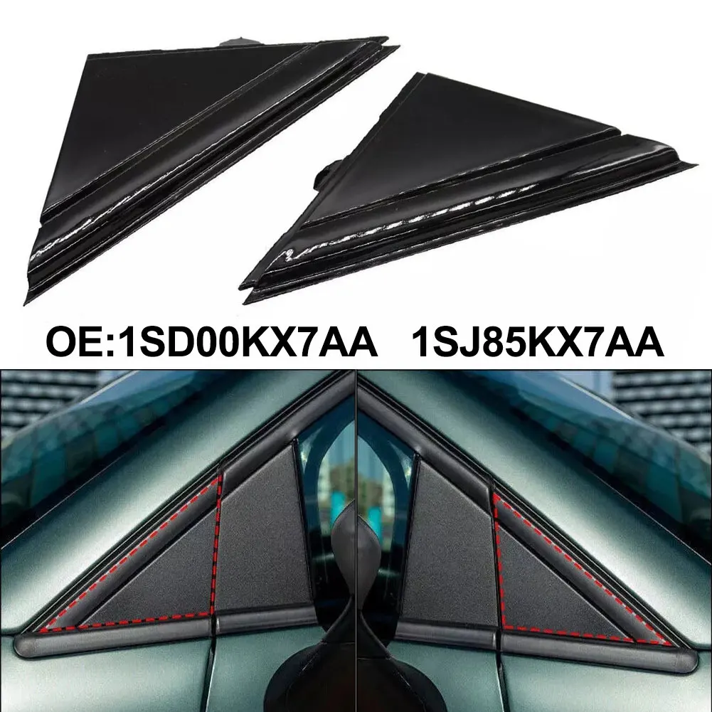 1 Pair Matte Black Side Door Mirror Flag Cover For Fiat 500 2012-2019 1SJ85KX7AA Car Accessories Interiors Door Mirror Flag Cove