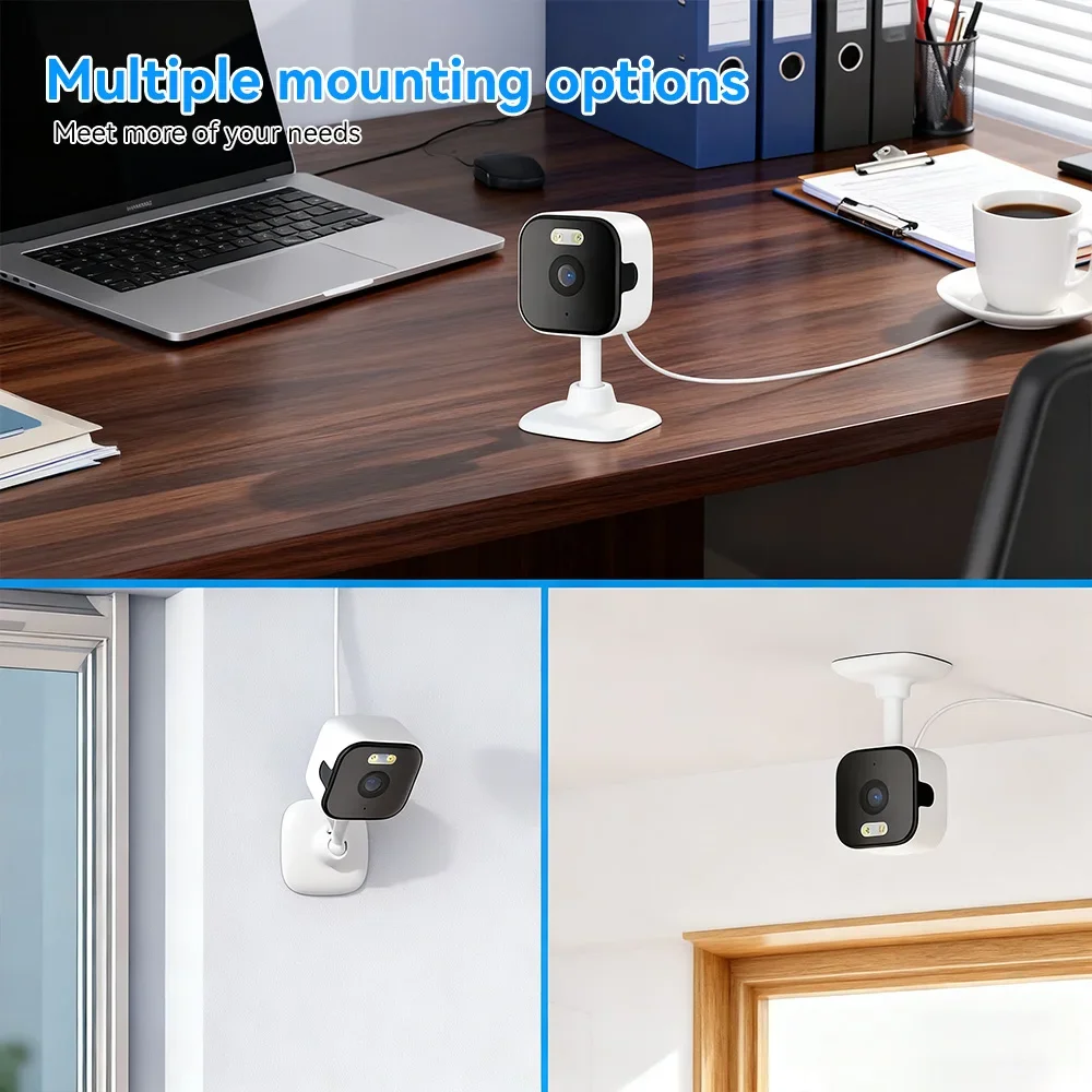 5MP HD Wifi Security Camera Mini Indoor Home Surveillance Camera Night Vision Two Ways Audio Human Detection O-KAM APP 5G IP CAM