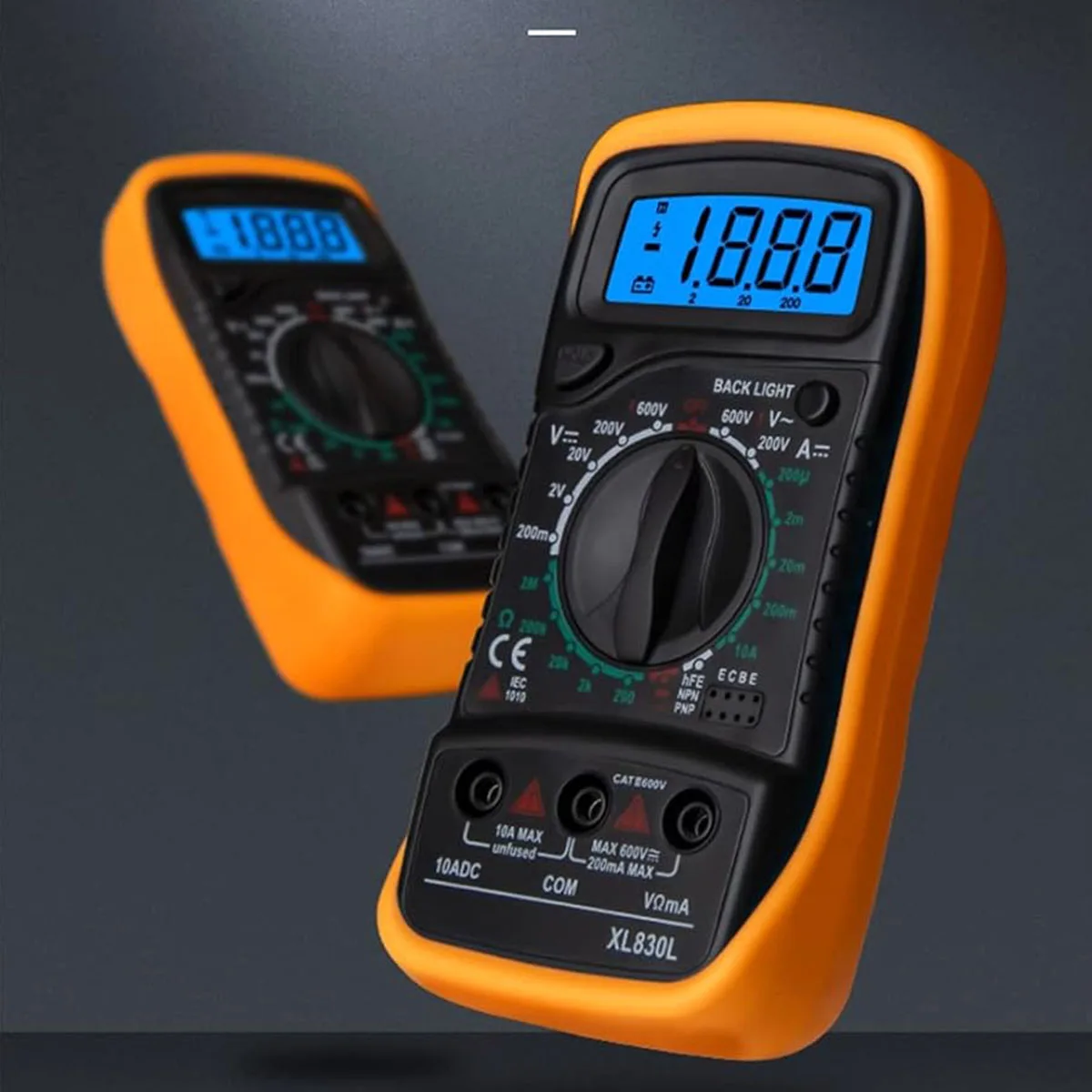 Digital multimeter Portable High-Precision Digital Display Multimeter with Backlight Electrician Multifunction Meter