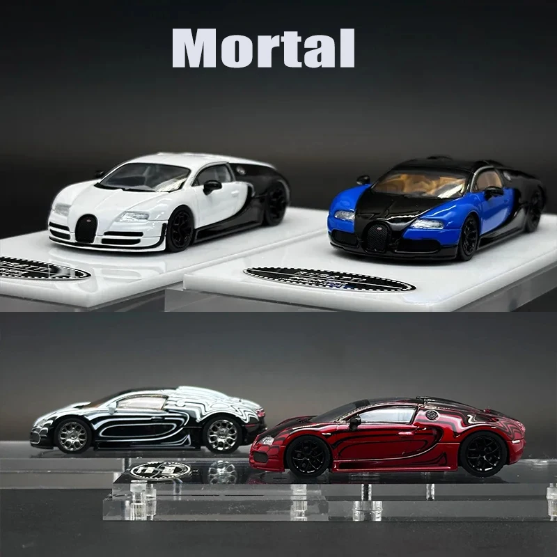 In Stock Mortal 1:64 Veyron Ceramic Pattern Diecast Diorama Car Model Collection Miniature Toy