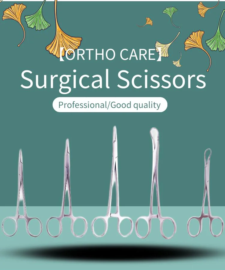 High Quality Surgical Scissors Tissue Scissor (Straight Round)