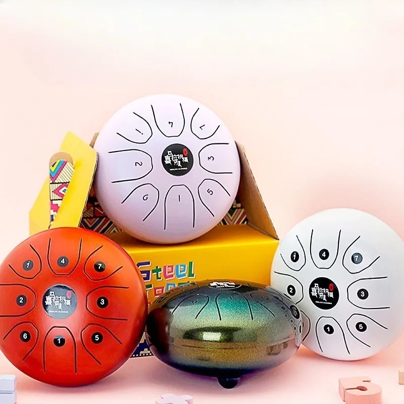 

5.5 Inch Steel Tongue Drum Meditation Children's Hand Drum Healing Tongue Drums Sound Therapy Musical Instruments Percussion