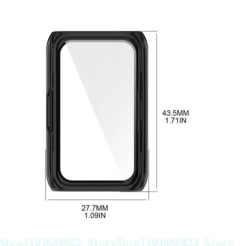 케이스 커버용 컬러 TPU 시계 스마트 시계 Ac용 시계 Fit Mini용 전체 화면 강화 필름 보호 범퍼 커버