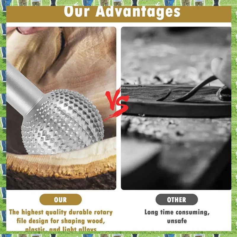

FTS Rotary Rasp For Angle Grinder 115/125Type Wood Grinding Carving File Burr Sanding Disc Head Polishing Drilling Bits