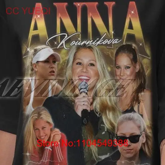 

Винтажная футболка Anna Kournikova Fan Retro Homage Merch с длинными или короткими рукавами