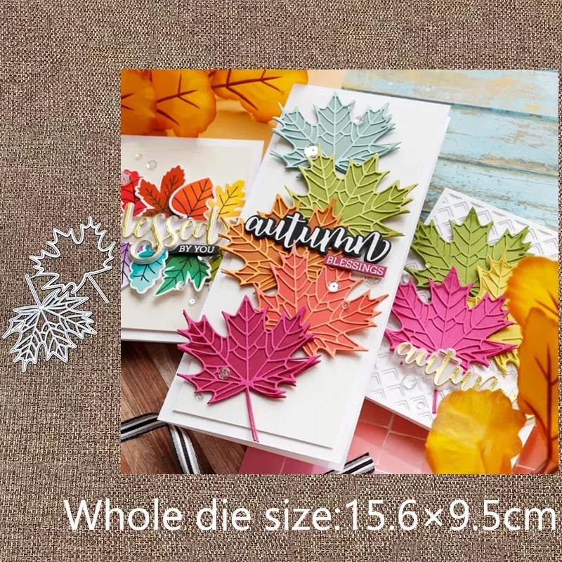 

Новый дизайн, металлические трафареты для вырезания, вырубные формы в виде кленовых листьев, декоративные вырезки для скрапбукинга, тиснение для альбомов, бумажных открыток и поделок