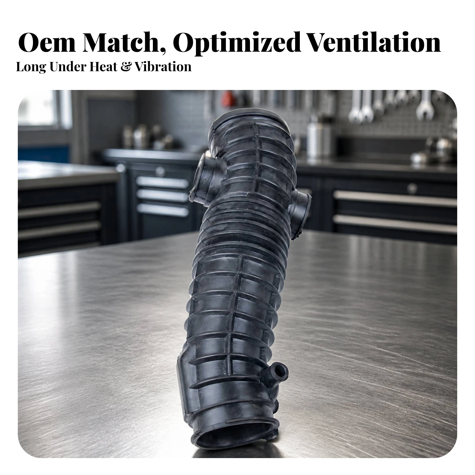 Air Filter Intake Hose OEM Fit Air Intake Hose Auto Part Resistant to Cracking Corrugated for Mechanics